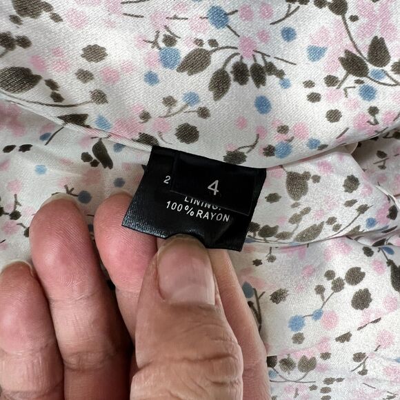 Sanyo Light Blue Double Breasted Wool and Cashmere Blend Pea Coat Women's Size 4 - Picture 7 of 13